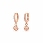 Rose Gold Diamond Cube Drops