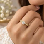 Round Diamond Halo Ring - Image 2