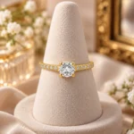 Round Diamond Halo Ring - Image 4