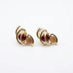 Ruby Moonstone Sculptural Embrace