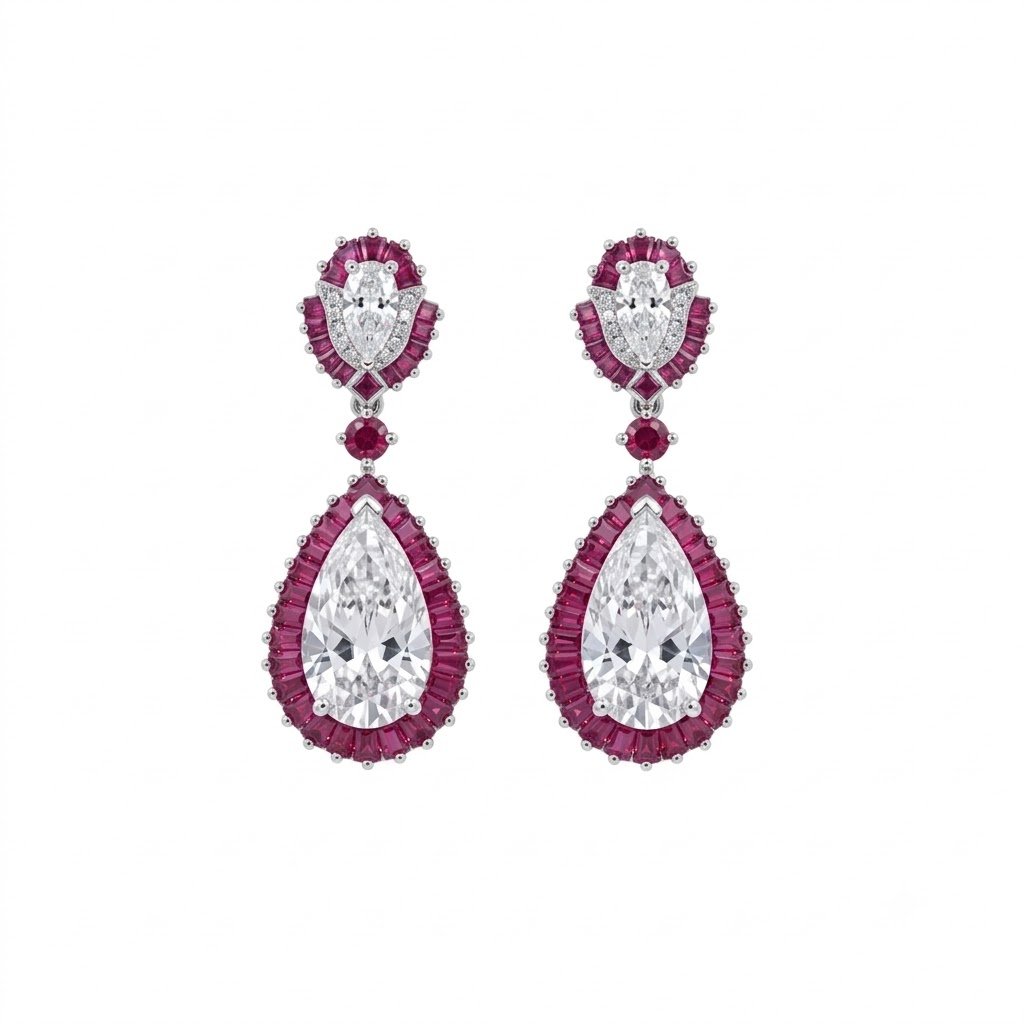 Ruby Twist Teardrop Luxe Ruby Twist Teardrop Luxe - Image 1