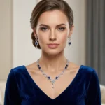 Sapphire Lattice Bridal Set - Image 2