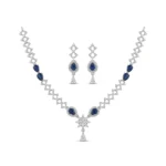 Sapphire Lattice Bridal Set