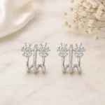 Snowflake Diamond Studs - Image 4