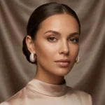 Teardrop Diamond Pavé Hoops - Image 4