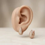 Teardrop Diamond Pavé Hoops - Image 2