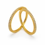 Textured Diamond Bangle Pair