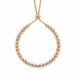 Tri-Tone Sphere Necklace