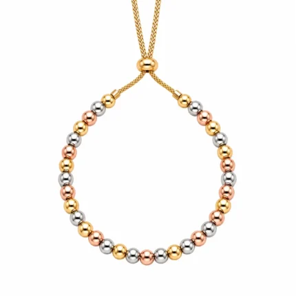 Tri-Tone Sphere Necklace