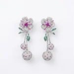 Ruby Diamond Emerald Bloom Drops
