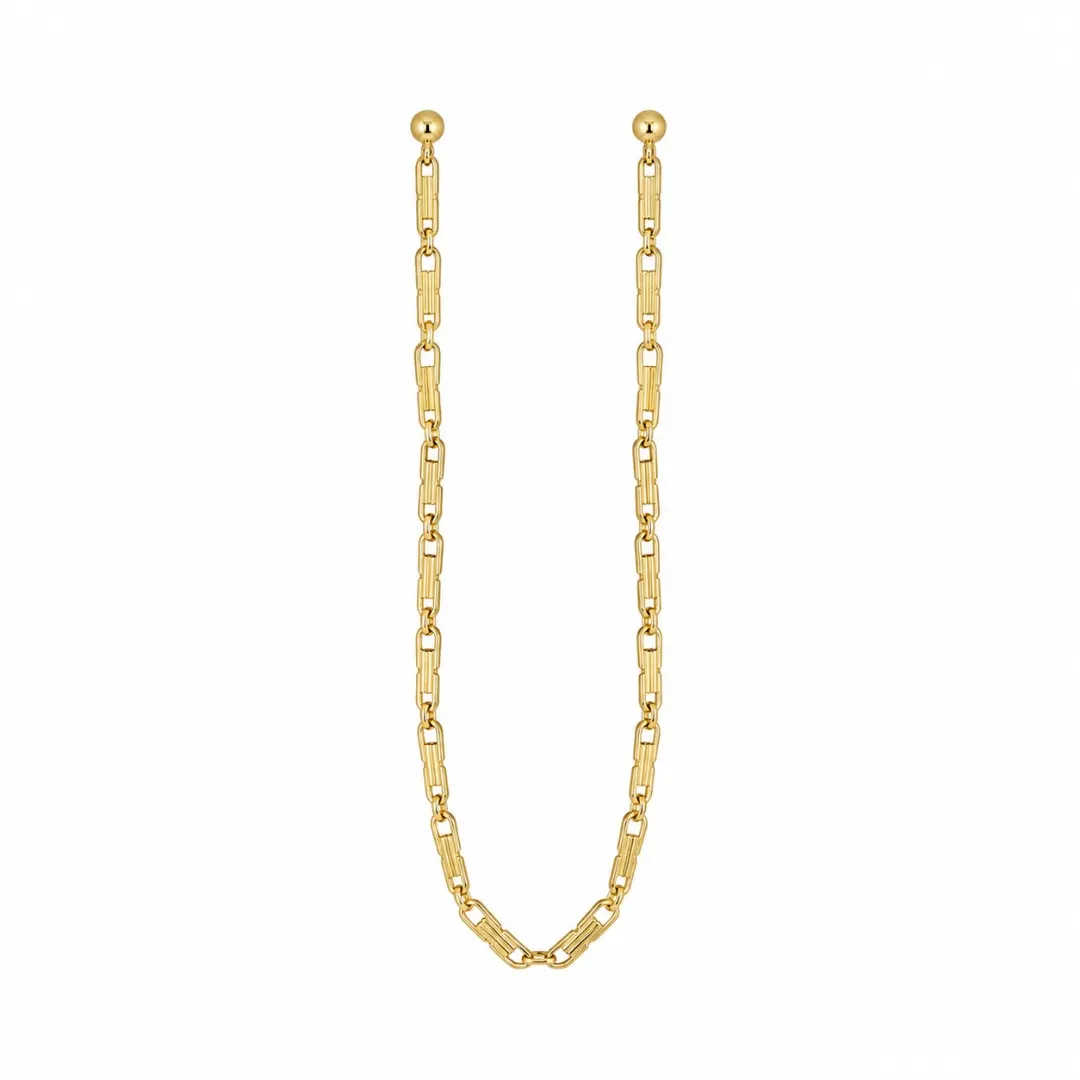WhatsApp Image 2026-08-20 at 6.31.13 PM Gold Oval Link Accent Chain - Image 1
