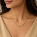 Gold Oval Link Accent Chain - Image 2